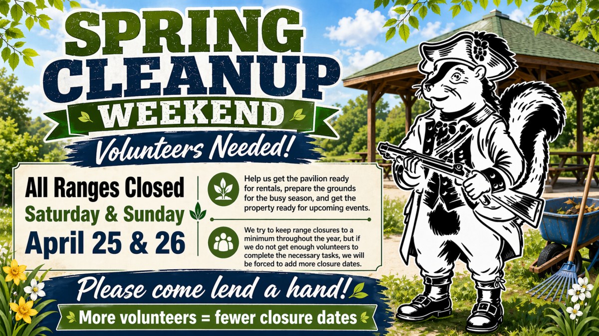 It’s your call to duty! Pew Pew says it’s time to pitch in! RANGES CLOSE APRIL 25th and 26th